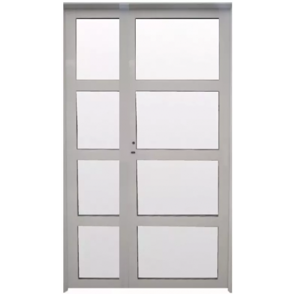 Puerta y media Aluminio Repartido horizontal 120x200